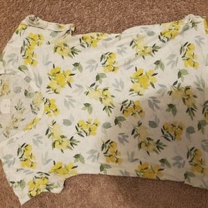 T. La t.la Lemon Print T-Shirt Size Medium Anthrop